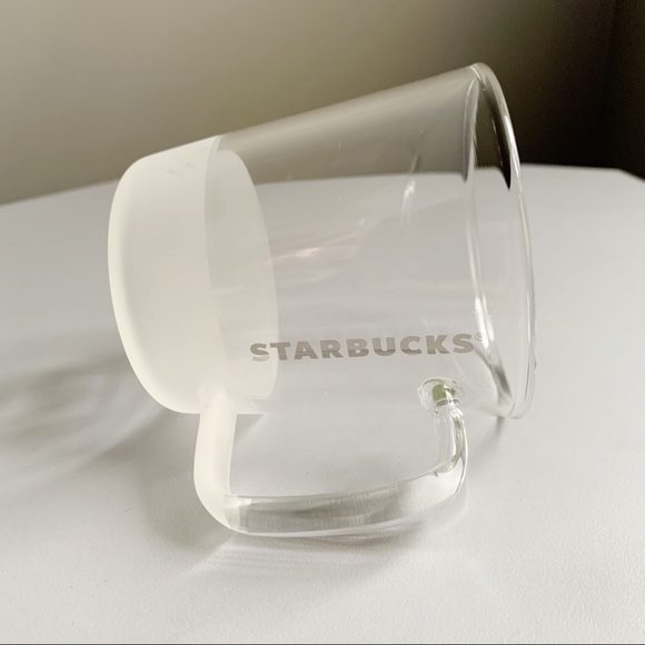 Starbucks Other - Starbucks 2016 Clear Glass Mug Frosted Bottom 12oz